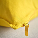 Kırlent kılıfı, sarı, 65x65 cm