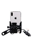 USBLI ALUMINIUM TELEFON TUTUCU AYNA BAĞLANTILI (CS-856D1 AÇIK MODEL)