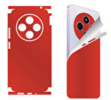 Xiaomi Redmi 14c için uyumlu 360 full arka kaplama koruma sticker Kılıfsız kullanım - KIRMIZI