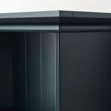 Kitaplık, koyu mavi-yeşil, 65x199 cm