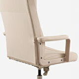 Çalışma sandalyesi, murum bej, kolçaklı