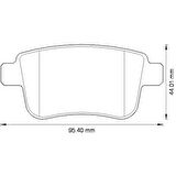 FREN BALATASI ARKA MERCEDES CITAN W415 2012 . RENAULT KANGOO 2 2009 A4154210410 440604876R