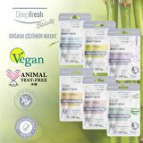 Deep Fresh C Vitamini & Hyaluronic Acid & Aloe Vera& Zinc Oxide & Ginseng ve Rice & Collagen Yüz Maskesi 6 adet
