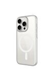 Apple iPhone 15 Pro Max Uyumlu Kılıf Kenarları Renkli Arkası Mat Magsafe Telefon Kılıfı Kapak