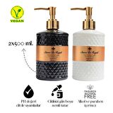 Luxury Vegan Sıvı Sabun Black ve White Pearl 500 ml x 2 Adet