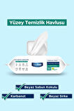Deep Fresh İz Bırakmaz Yüzey Temizlik Havlusu Karbonat & Beyaz Sirke 100 Yaprak 3 Adet