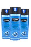 Deep Fresh Pratik Kapaklı Erkek Duş Jeli Cool Men 3 x 500 ml