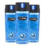 Deep Fresh Pratik Kapaklı Erkek Duş Jeli Cool Men 3 x 500 ml