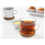 Bardak altlığı, mantar, 10 cm, 2 adet