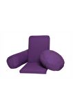 Meditasyon Sandalyesi Backjack + Bolster Minderi + Meditasyon Minderi Üçlü Set