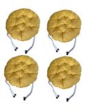 Yuvarlak Tabure Minderi - Puf Minder 4 Adet - 40 CM Çapında
