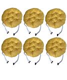 Yuvarlak Tabure Minderi - Puf Minder 6 Adet - 40 CM Çapında