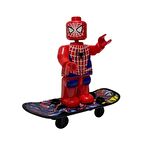 Heroes Karakter Kaykaylı Lego Oyuncak Yenilmezler Kaykaylı  Spider Man Figür Lego Oyuncak