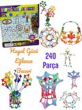 Kelebek Puzzle Yapboz Eğitici Çubuklar Koordinasyon ve Mantık Oyunu - 240 Parça Kutulu
