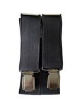 Çocuk Pantolon Askısı - Erkek 3 Metal Klipsli Salopet Çocuk Pantolon Askısı
