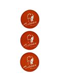 3 Adet Atatürk İmzalı Yapıştırma Sticker - Yapıştırma Atatürk İmzalı 3,5 Cm Çapında Simli Sticker