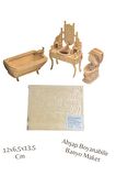 3d Boyanabilir Ahşap Yap Boz Puzzle - Ahşap 3d Banyo Maketi