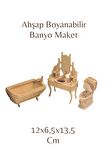 3d Boyanabilir Ahşap Yap Boz Puzzle - Ahşap 3d Banyo Maketi