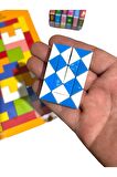 Ahşap Tetris Oyunu, Matematik 4 İşlem Küpü, Sihirli Yılan Zeka Küpü - 3'lü Oyun Seti