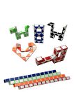5 Adet Magic Snake Rubik Şekilden Şekle Giren Sihirli Yılan Zeka Küpü Oyuncak
