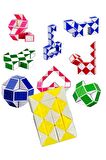 5 Adet Magic Snake Rubik Şekilden Şekle Giren Sihirli Yılan Zeka Küpü Oyuncak