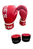 Boks Eldiveni Bandaj Set Kick Boks Eldiveni, Muay Thai Eldiveni, Maç ve Antrenman Eldiveni + Bandaj