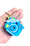 Cinnamoroll Karakterli Oyuncak Projeksiyonlu Fotoğraf Makinesi Projektör Anahtarlık Çanta Süsü