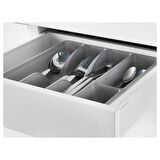 IKEA SMACKER ÇATAL BIÇAKLIK KAŞIKLIK - PLASTİK GRİ