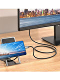 Type-C to HDMI HDTV Dönüştürücü Adaptör (4K 30Hz) 2 Metre - Samsung, iPhone Uyumluluğu, Yüksek Hızlı