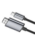 Type-C to HDMI HDTV Dönüştürücü Adaptör (4K 30Hz) 2 Metre - Samsung, iPhone Uyumluluğu, Yüksek Hızlı
