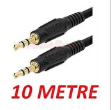 3.5 mm STEREO Erkek Ses Aux Kablo 10 Metre