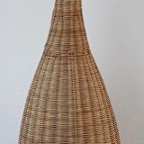 Bambu & Rattan Handmade Salon Yatak Odası Antre Mutfak Konik Dekoratif Lambader Aydınlatma 31x120cm