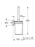 VitrA Ilia A44201 Tuvalet Fırçalığı, Krom