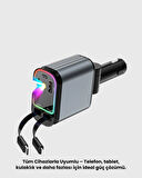 BMW, Mercedes, Audi, Volkswagen Araçlar için 4’ü 1 Arada Hızlı Şarj Cihazı