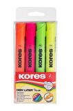 Kores Fosforlu Kalem Neon 4 Renk 36040