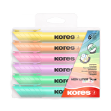 Kores Plus Pastel Fosforlu Kalem 6 Renk 36060