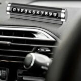 Alüminyum Kasa Çevirmeli Araç Içi Park Telefon Numaratör Parkmatik (SİYAH) Tüm Araçlara Uyumlu