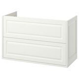Lavabo dolabı, beyaz, 100x48x63 cm, 2 çekmeceli