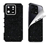 Xiaomi Mi 13 Lite için uyumlu 360 full arka ve yan kaplama koruma sticker SİMLİ SİYAH