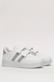 Çocuk Sneaker Spor Ayakkabı BEYAZ - FÜME
