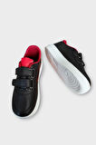 Çocuk Sneaker Spor Ayakkabı SİYAH - KIRMIZI