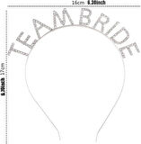 Gümüş Kaplama Kristal Taşlı Team Bride Taç