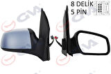DIŞ DİKİZ AYNASI SAĞ FIESTA 2005-2008 ELEKTRİKLİ ISITMALI ASTARLI KONVEKS 5 FİŞ VM-6312EHPR 6S6117682AE 1444260