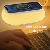 Kabosuz şarj özellikli gece lambası 15w hızlı şarj şarjlı dış ortam kamp vs lambası outdoor lamba