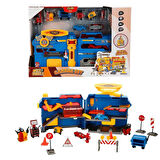 4539 Maxx Wheels Sesli ve Işıklı Garaj Seti İnşaat Garajı -Sunman