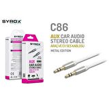 Syrox Syx-C86 Aux Audio Ses Kablosu