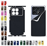 Xiaomi Poco F6 Pro için uyumlu 360 full arka kaplama koruma sticker GRİ