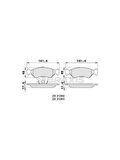 ON FREN BALATASI FIESTA 89 02 FORD KA 9608 MAZDA 121 III 9603