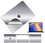 Macbook pro 16 inç 360 kaplama koruma sticker çizilmez film kaplama m1 m2 m3 m4 İşlemciler GÜMÜŞ GRİ