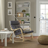 Sallanan koltuk, gunnared koyu gri-huş